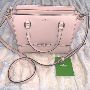 Kate Spade Pink Handbag Purse w/ Crossbody Strap